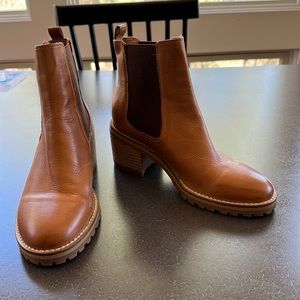 Anthropologie Silent D Biscotti Chelsea boots. Size 37 in Honey.